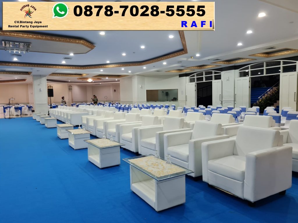 Sewa Sofa Putih Dan Kursi Cover Putih Area Jakarta