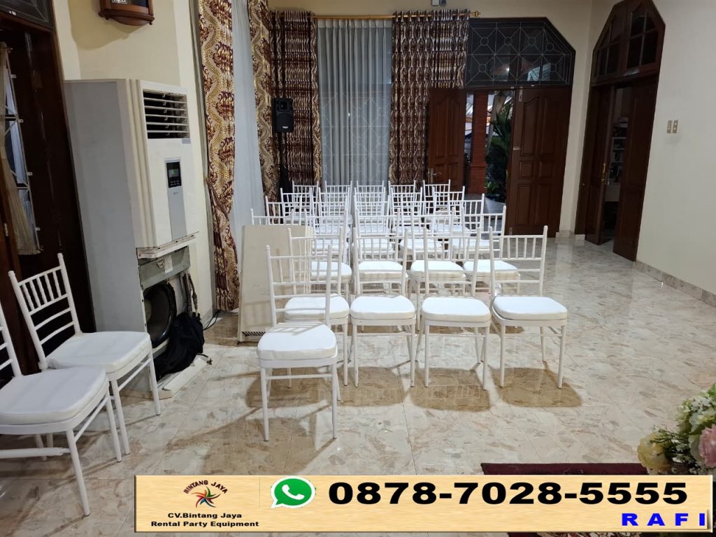 Sewa Kursi Putih Type VIP Model Tiffany Area Jakarta