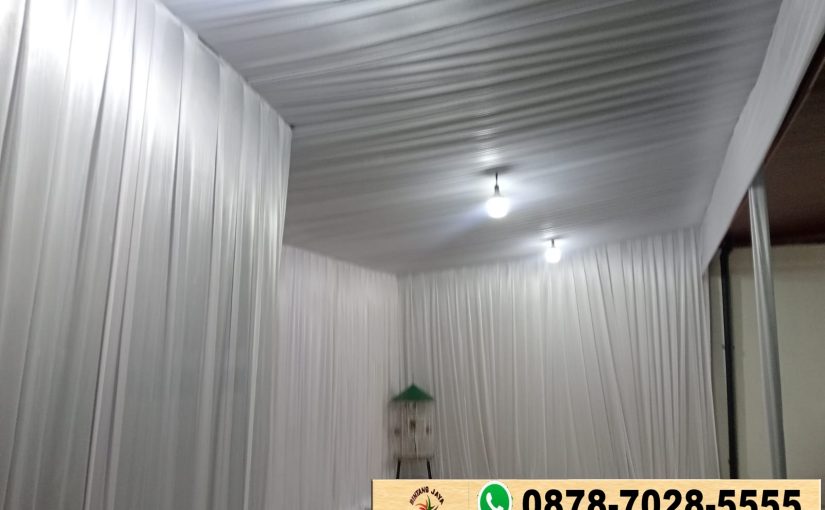 Sewa Tenda Event Bukber Dekorasi Serut Kain Putih Jakarta