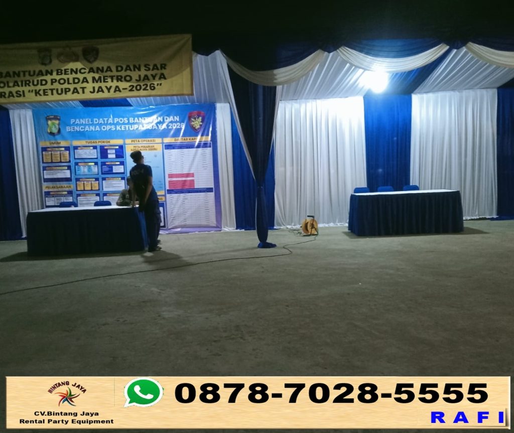 Jasa Sewa Tenda Dekor Serut Event Pelabuan Muara Angke