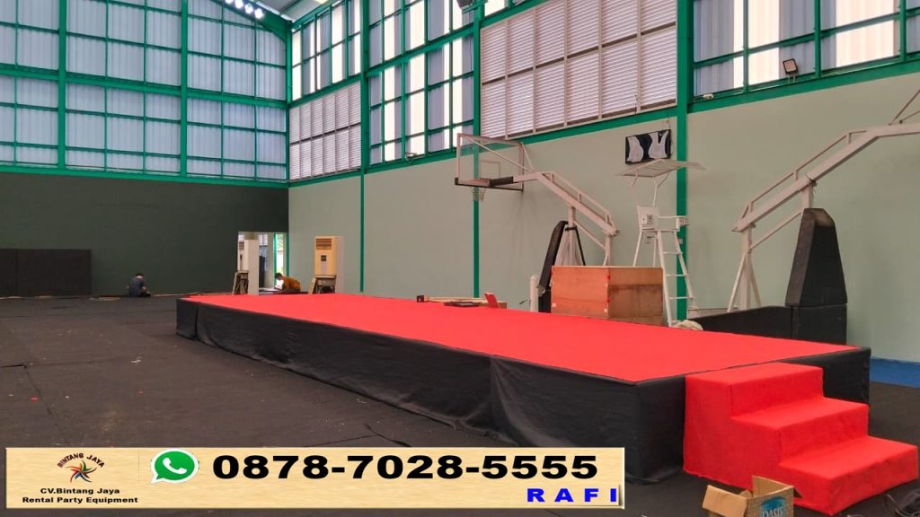 Sewa Panggung Karpet Merah Poni Hitam Rawamangun Jakarta
