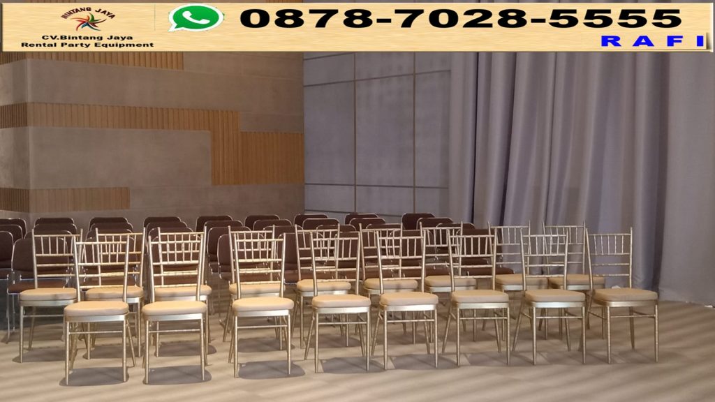 Sewa Kursi VIP Tiffany Dan Tiang Pembatas Area Jakarta
