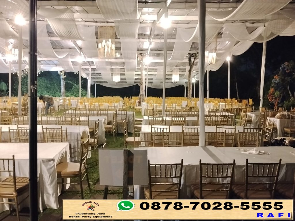Sewa Tenda Lengkap, Karpet, Kursi Dan Meja Area Sumareccon Bekasi Barat