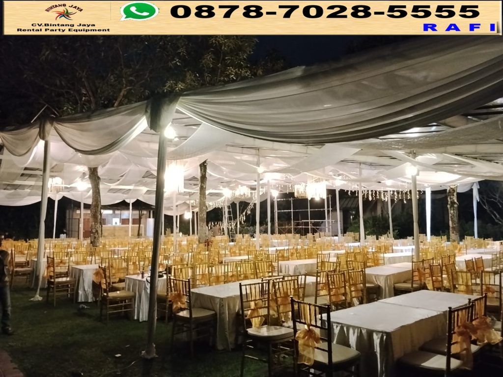 Sewa Tenda Lengkap, Karpet, Kursi Dan Meja Area Sumareccon Bekasi Barat