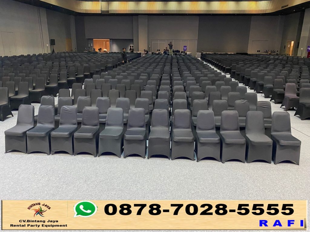 Paket Sewa Kursi Stainless Dan Sarung Kursi Hitam Jakarta Utara
