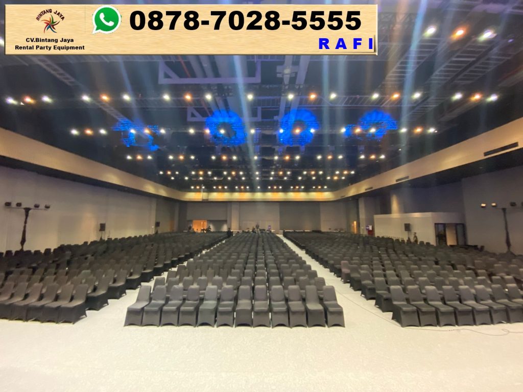 Paket Sewa Kursi Stainless Dan Sarung Kursi Hitam Jakarta Utara