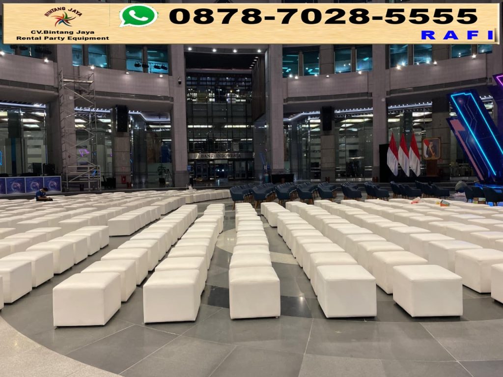 Sewa Kursi Sofa Puff Single Vneu Bank Indonesia