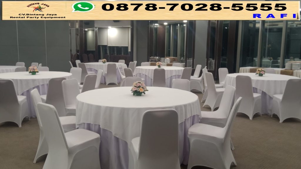 Sewa Meja Bulat Dan Futura Event Gedung Plaza Jamsostek Kuningan