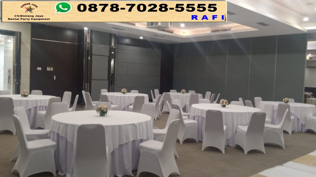 Sewa Meja Bulat Dan Futura Event Gedung Plaza Jamsostek Kuningan