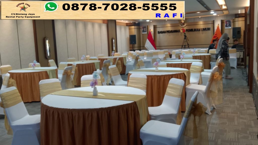 Sewa Meja Bulat, Meja Ibm Dan Arm Chairs Bogor