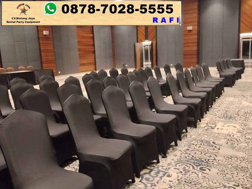 Sewa Cover Hitam Ketat Kursi Raja Jakarta