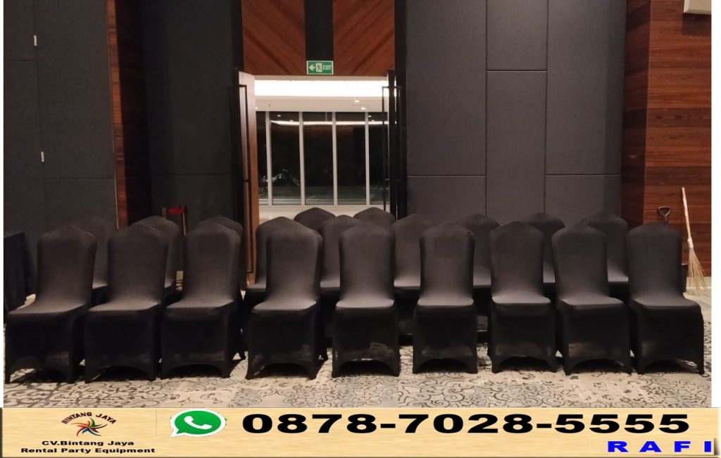 Sewa Cover Hitam Ketat Kursi Raja Jakarta