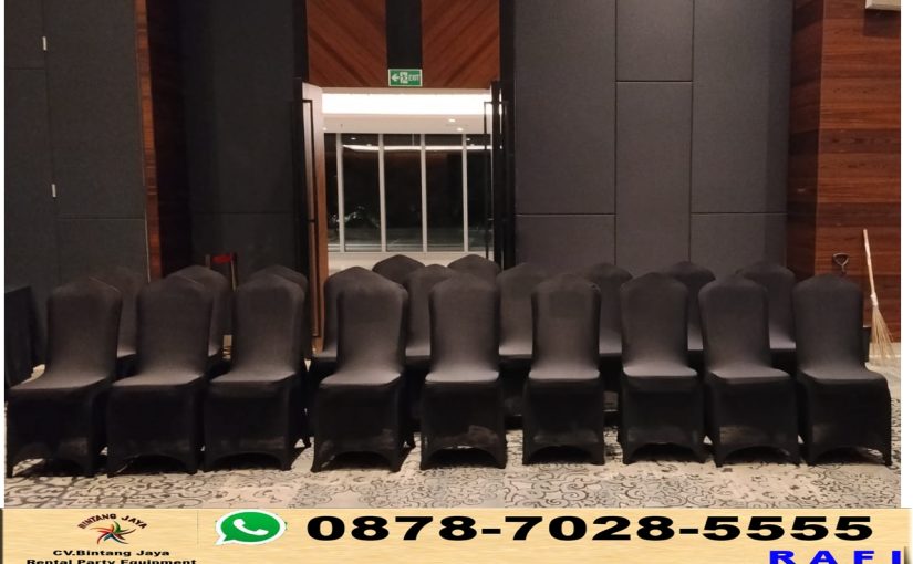 Sewa Cover Hitam Ketat Kursi Raja Jakarta