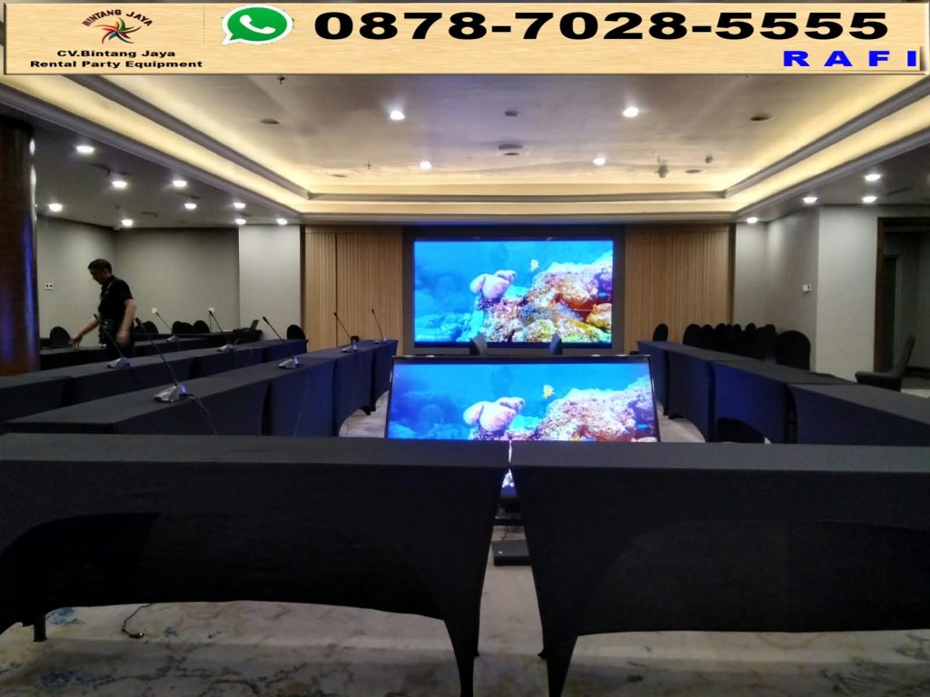 Rental Meja IBM Taplak Hitam Jakarta 0878-7028-5555