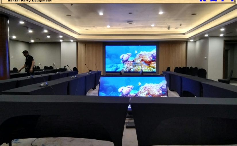 Rental Meja IBM Taplak Hitam Jakarta 0878-7028-5555