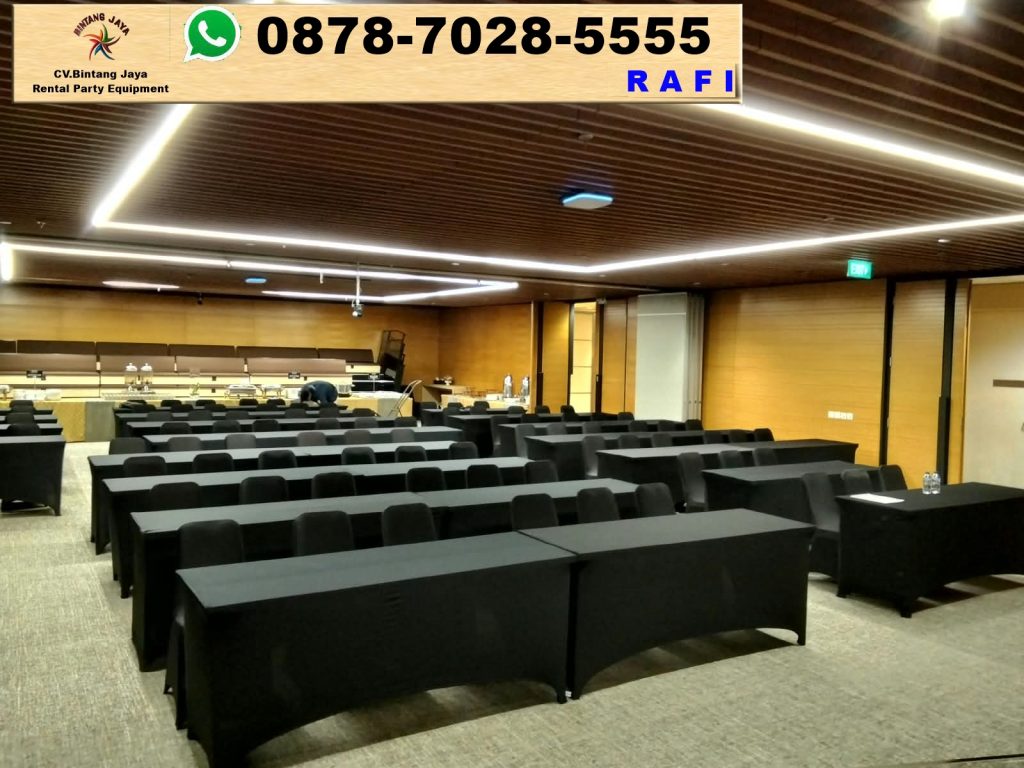 Sewa Meja Ibm Plus Kursi Full Cover Hitam Jakarta 0878-7028-5555
